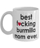 Funny Cat Mug B3st F-cking Burmilla Mom Ever Coffee Cup White