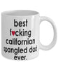 Funny Cat Mug B3st F-cking California Spangled Dad Ever Coffee Cup White