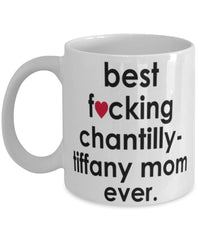 Funny Cat Mug B3st F-cking Chantilly-Tiffany Mom Ever Coffee Cup White