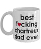 Funny Cat Mug B3st F-cking Chartreux Dad Ever Coffee Cup White