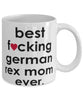 Funny Cat Mug B3st F-cking German Rex Mom Ever Coffee Cup White