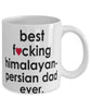 Funny Cat Mug B3st F-cking Himalayan-Persian Dad Ever Coffee Cup White