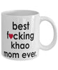Funny Cat Mug B3st F-cking Khao Mom Ever Coffee Cup White