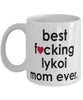 Funny Cat Mug B3st F-cking Lykoi Mom Ever Coffee Cup White