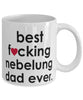 Funny Cat Mug B3st F-cking Nebelung Dad Ever Coffee Cup White