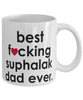 Funny Cat Mug B3st F-cking Suphalak Dad Ever Coffee Cup White