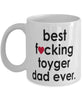 Funny Cat Mug B3st F-cking Toyger Dad Ever Coffee Cup White