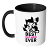 Funny Cat Mug Best Cat Mom Ever White 11oz Accent Coffee Mugs