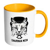 Funny Cat Mug Chairman Meow White 11oz Accent Coffee Mugs