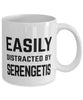Funny Cat Mug Easily Distracted By Serengetis Coffee Mug 11oz White