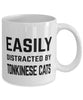 Funny Cat Mug Easily Distracted By Tonkinese Cats Coffee Mug 11oz White