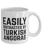 Funny Cat Mug Easily Distracted By Turkish Angoras Coffee Mug 11oz White