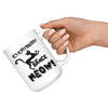 Funny Cat Mug Everybody Dance Meow 15oz White Coffee Mugs