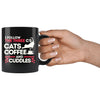 Funny Cat Mug I Follow The Three Cs Cats Coffee Cuddles 11oz Black Coffee Mugs