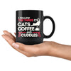 Funny Cat Mug I Follow The Three Cs Cats Coffee Cuddles 11oz Black Coffee Mugs