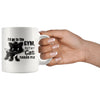 Funny Cat Mug Id Go To The Gym But My Cat Needs Me 11oz White Coffee Mugs