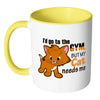 Funny Cat Mug I'd Go To The Gym But White 11oz Accent Coffee Mugs