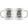 Funny Cat Mug Is There Life After Death Hurt My Cat And 11oz White Coffee Mugs