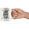 Funny Cat Mug Is There Life After Death Hurt My Cat And 11oz White Coffee Mugs
