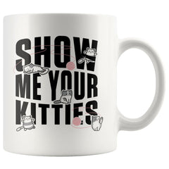 Funny Cat Mug Knitting Yarn Show Me Your Kitties 11oz White Coffee Mugs