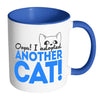 Funny Cat Mug Oops I Adopted Another Cat White 11oz Accent Coffee Mugs