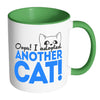 Funny Cat Mug Oops I Adopted Another Cat White 11oz Accent Coffee Mugs