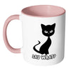 Funny Cat Mug Say What White 11oz Accent Coffee Mugs
