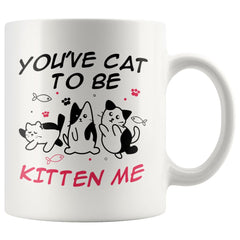 Funny Cat Mug Youve Cat To Be Kitten Me 11oz White Coffee Mugs