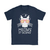 Funny Cat Shirt Meows It Going Gildan Womens T-Shirt