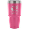 Funny Cat Travel Mug I Hug My Cat So I Don't Punch 30 oz Stainless Steel Tumbler