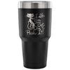 Funny Cat Travel Mug I Like You But Don't Pussh It 30 oz Stainless Steel Tumbler