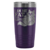 Funny Cat Travel Mug I'm Not Fat Im Just Fluffy 20oz Stainless Steel Tumbler