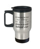 Funny Cat Travel Mug Introverted But Willing To Discuss American Bobtail Cats 14oz Stainless Steel Black