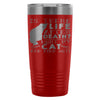 Funny Cat Travel Mug Is There Life After Death 20oz Stainless Steel Tumbler