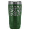 Funny Cat Travel Mug Yeah I Lift I Lift My Cat Onto 20oz Stainless Steel Tumbler