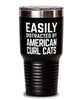 Funny Cat Tumbler Easily Distracted By American Curl Cats Tumbler 30oz Stainless Steel