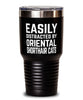 Funny Cat Tumbler Easily Distracted By Oriental Shorthair Cats Tumbler 30oz Stainless Steel