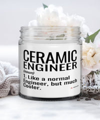 Funny Ceramic Engineer Candle Like A Normal Engineer But Much Cooler 9oz Vanilla Scented Candles Soy Wax