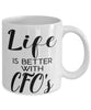 Funny CFO Mug Life Is Better With CFO's Coffee Cup 11oz 15oz White