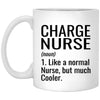 Funny Charge Nurse Mug Gift Like A Normal Nurse But Much Cooler Coffee Cup 11oz White XP8434