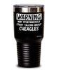 Funny Cheagle Tumbler Warning May Spontaneously Start Talking About Cheagles 20oz 30oz Stainless Steel