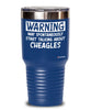 Funny Cheagle Tumbler Warning May Spontaneously Start Talking About Cheagles 20oz 30oz Stainless Steel