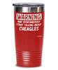 Funny Cheagle Tumbler Warning May Spontaneously Start Talking About Cheagles 20oz 30oz Stainless Steel