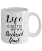 Funny Checkered Giant Rabbit Mug Life Is Better With A Checkered Giant Coffee Cup 11oz 15oz White