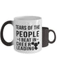 Funny Cheerleader Mug Tears Of The People I Beat In Cheerleading Coffee Mug Color Changing 11oz