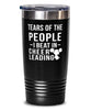 Funny Cheerleader Tumbler Tears Of The People I Beat In Cheerleading Tumbler 20oz Stainless Steel