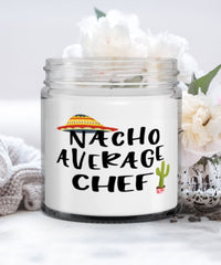 Funny Chef Candle Nacho Average Chef 9oz Vanilla Scented Candles Soy Wax