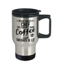 Funny Chef Travel Mug Never Trust A Chef That Doesn't Drink Coffee and Swears A Lot 14oz Stainless Steel