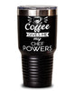 Funny Chef Tumbler Coffee Gives Me My Chef Powers 30oz Stainless Steel Black