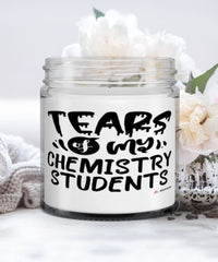 Funny Chemistry Professor Teacher Candle Tears Of My Chemistry Students 9oz Vanilla Scented Candles Soy Wax